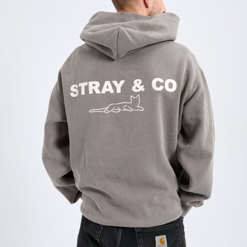 Stray & Co Stray Grey Washed Hoodie
